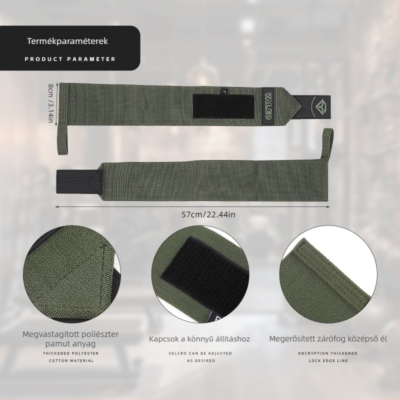 Edzéshez való ujjtámasz és csuklóvédő – csúszásmentes védő, Valeo, poliészter pamut, felnőttek