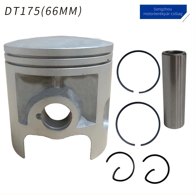 Yamaha DT125/DT175/DT200/YFS200 számára piston gyűrű készlet | Anyag: alumínium; Gyűrű szerkezete: kombinált; Keresztszelvény: kúpos; Gyűrűk száma: 2; Kompatibilis modellek: Yamaha DT125/DT175/DT200/YFS200