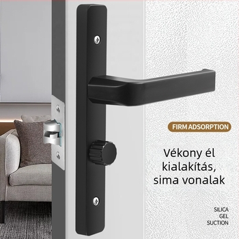Ajtózár fogantyú – modell Narrow side door lock, anyag: alumínium és vas, típus: fogantyúzár, alkalmazás: WC, stílus: modern minimalista