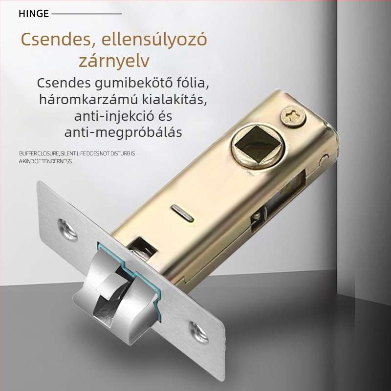 Ajtózár fogantyú – modell Narrow side door lock, anyag: alumínium és vas, típus: fogantyúzár, alkalmazás: WC, stílus: modern minimalista
