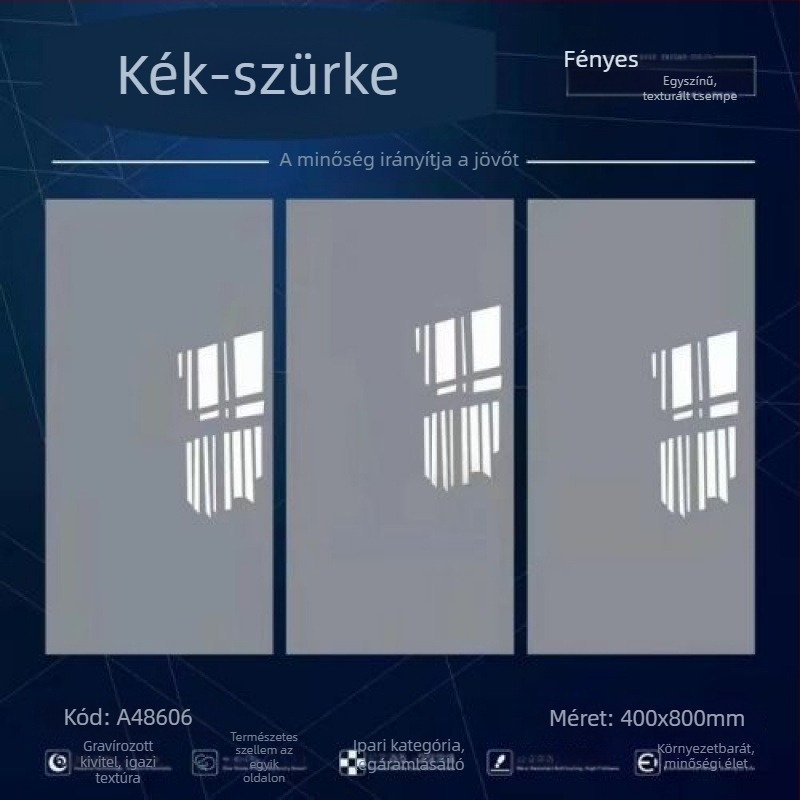 Fali csempék, fényes felület, lágy fényhatás, fürdőszobai használatra, vízfelvétel ≤0.5%