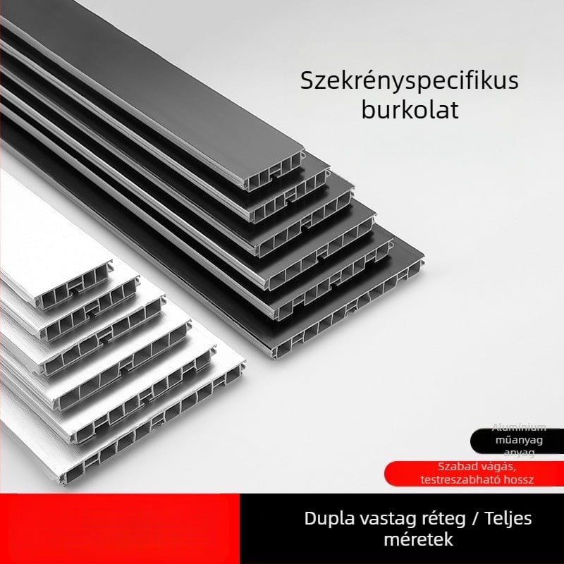 Alumínium‑ötvözetből készült konyhai szekrény Kick Plate, sík, modern minimalist stílus, modell Kick Plate, termékszám 161, Márka bls/Baodisi