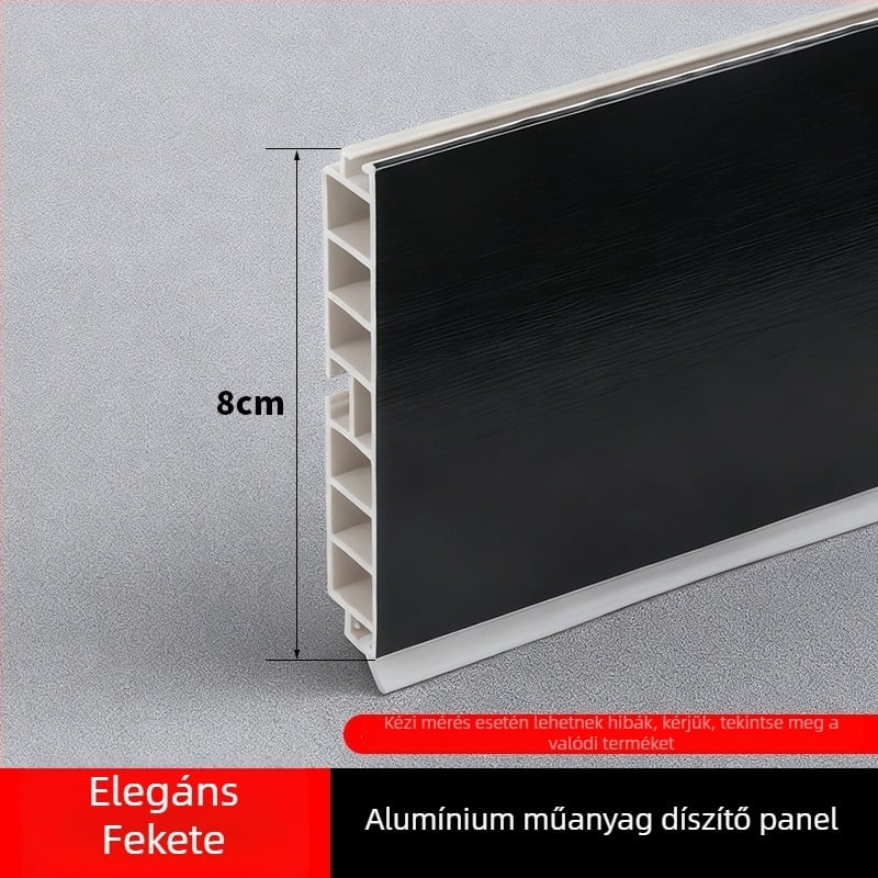 Alumínium‑ötvözetből készült konyhai szekrény Kick Plate, sík, modern minimalist stílus, modell Kick Plate, termékszám 161, Márka bls/Baodisi