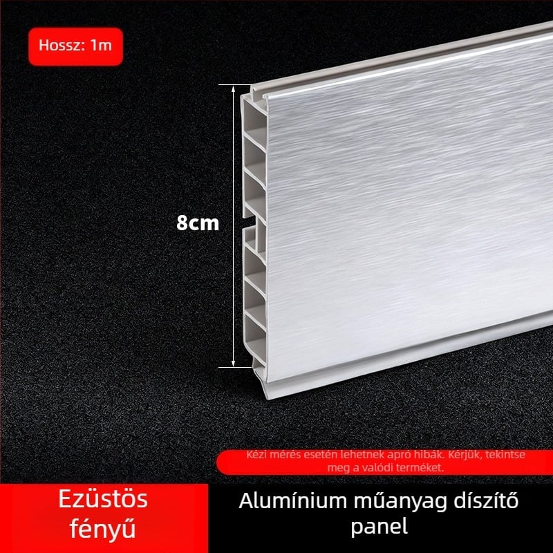 Alumínium‑ötvözetből készült konyhai szekrény Kick Plate, sík, modern minimalist stílus, modell Kick Plate, termékszám 161, Márka bls/Baodisi