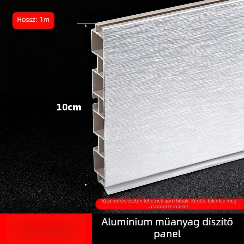 Alumínium‑ötvözetből készült konyhai szekrény Kick Plate, sík, modern minimalist stílus, modell Kick Plate, termékszám 161, Márka bls/Baodisi