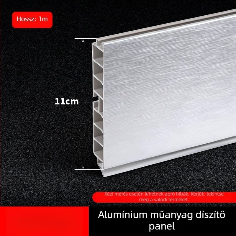 Alumínium‑ötvözetből készült konyhai szekrény Kick Plate, sík, modern minimalist stílus, modell Kick Plate, termékszám 161, Márka bls/Baodisi
