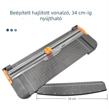 A4 műanyag papírvágó, csúszó típus, modell 853, GYDZ01