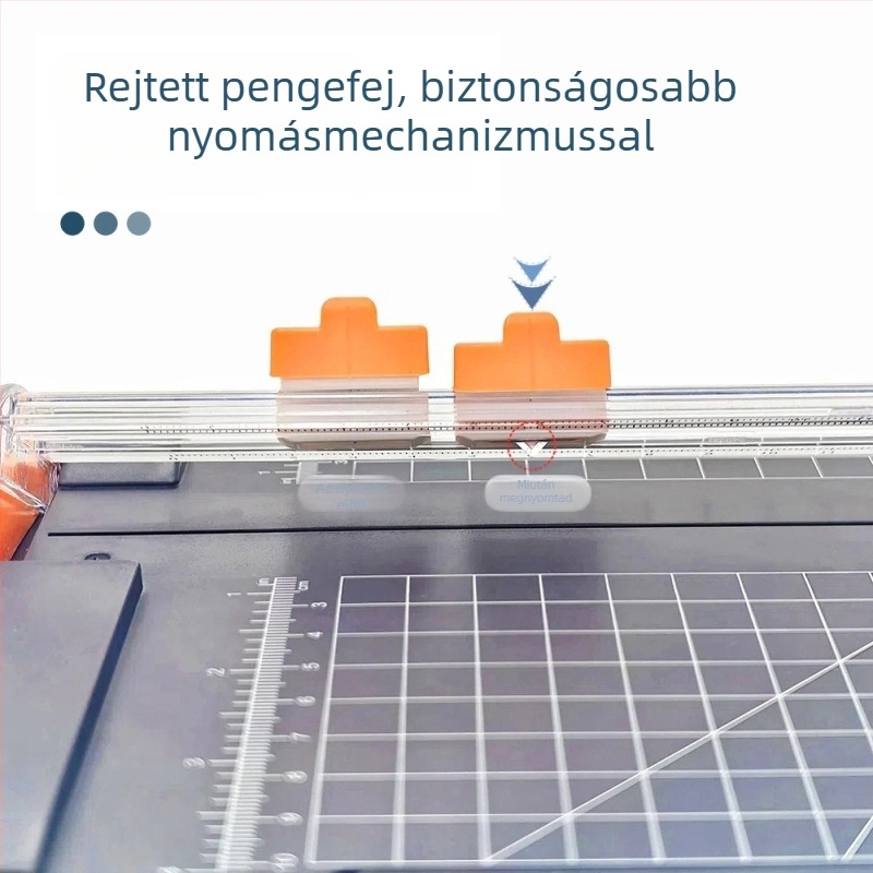 A4 műanyag papírvágó, csúszó típus, modell 853, GYDZ01