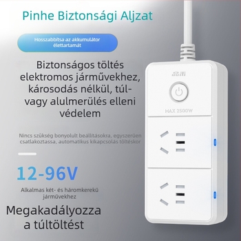 Pinhe EV töltésvédő – automatikus kikapcsolás, túláram elleni védelem, intelligens időzítő, 10A, 220–250V AC, 2500W, CCC tanúsított