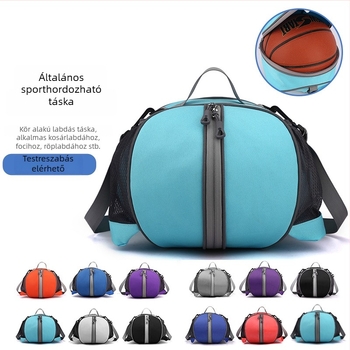 Kosárlabda táska egyszeres vagy dupla vállpánttal, edző sport hátizsák, Oxford anyag, logó nyomtatva, Weika márka, alkalmas kosárlabdára, futballra és röplabdára