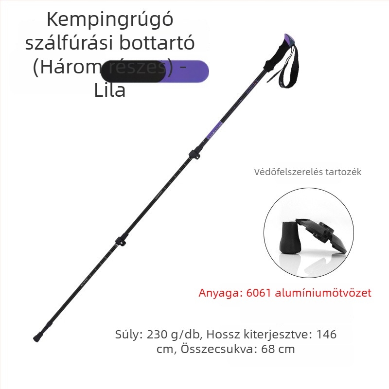 Hike Mount 8009 – ultrakönnyű túrabot alumínium ötvözet, külső zármechanizmus, súly 270 g