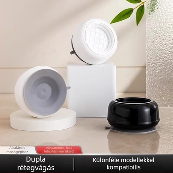 Mosógép lábai és alap | Univerzális fix tripod tartó és dobpad | Anyag: Műanyag; Csúszásmentes; Mozgatható; Telepítés nélkül