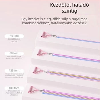 Női ellenállás-kötelek készlet otthoni fitneszhez — váll-, hát- és lábedzés, TPR anyag, modell AH0700R2609