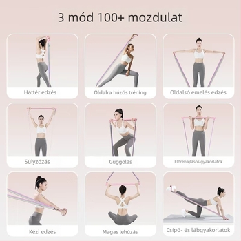 Női ellenállás-kötelek készlet otthoni fitneszhez — váll-, hát- és lábedzés, TPR anyag, modell AH0700R2609
