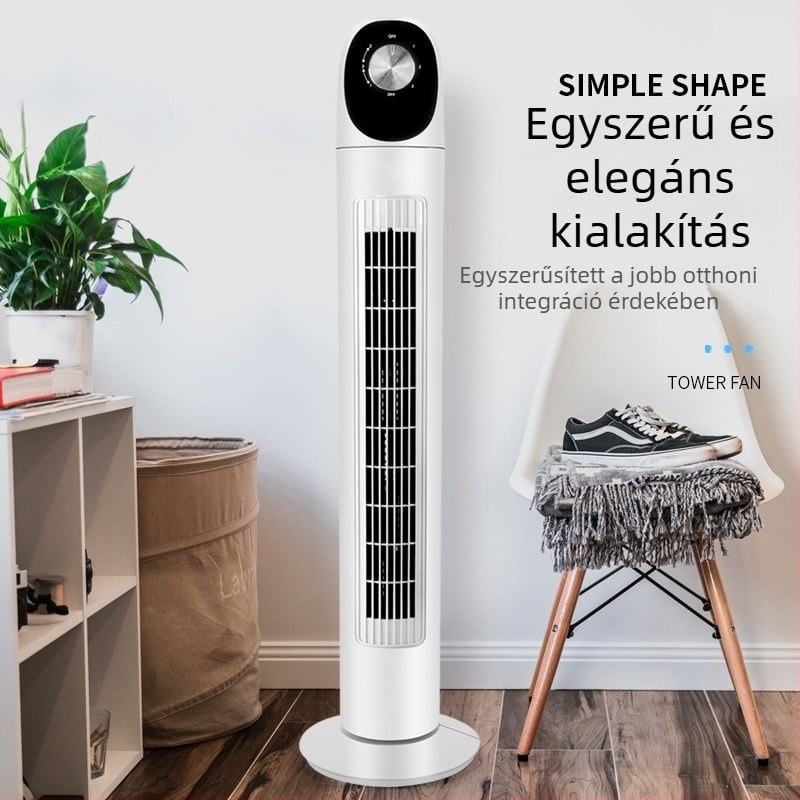 Xianke lapáta nélküli toronyventilátor távirányítóval, természetes szél, 3 sebesség, 45W, 220V 50Hz