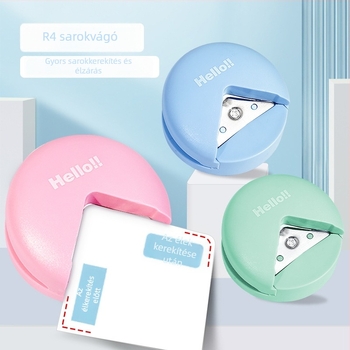 R4 sarokkerekítő eszköz — kézi lyukasztó, modell 20240517, 1 lyukasztófej, egyedi csomagolás, licencelhető magánmárka