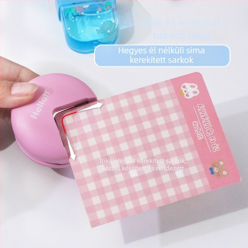 R4 sarokkerekítő eszköz — kézi lyukasztó, modell 20240517, 1 lyukasztófej, egyedi csomagolás, licencelhető magánmárka