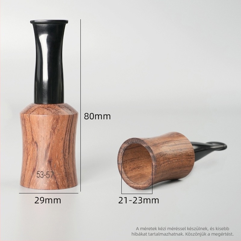 Szivarszájrész rózsafa és ebony anyagból, testreszabható, útmutatóval, egyszerű stílus