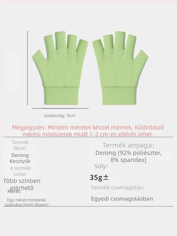 Flízes kerékpáros kesztyű, rövid ujjas, közepes vastagságú, uniszex, sporthoz és kerékpározáshoz
