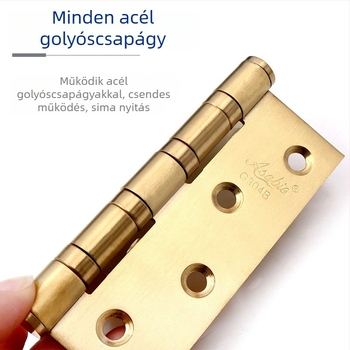 Asabi rozsdamentes acél csapágyas pánt, sík modell, csiszolt felület, modern minimalizmus