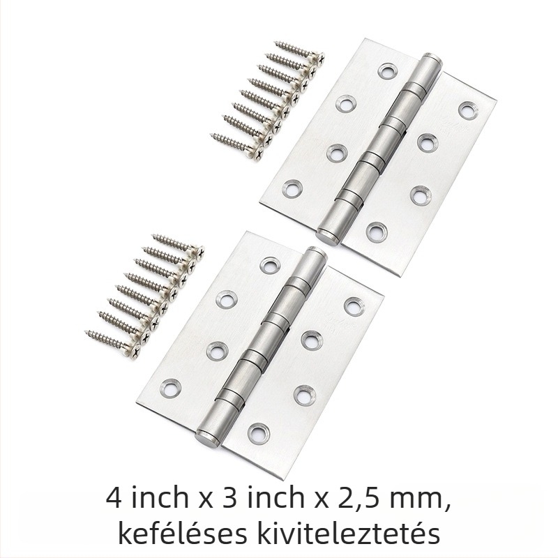 Asabi rozsdamentes acél csapágyas pánt, sík modell, csiszolt felület, modern minimalizmus