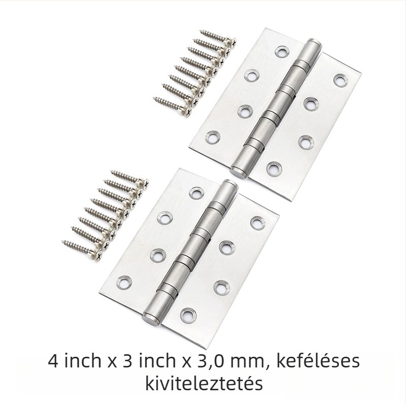 Asabi rozsdamentes acél csapágyas pánt, sík modell, csiszolt felület, modern minimalizmus