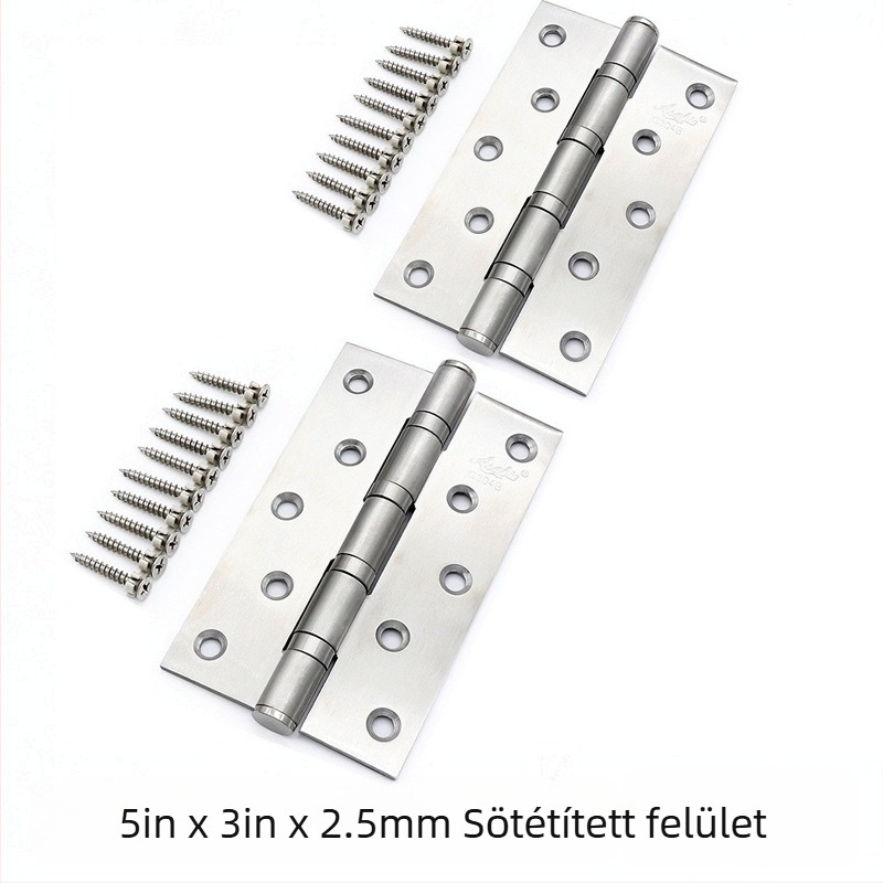 Asabi rozsdamentes acél csapágyas pánt, sík modell, csiszolt felület, modern minimalizmus