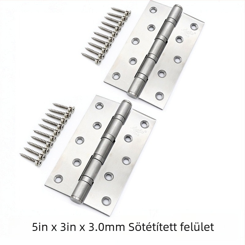 Asabi rozsdamentes acél csapágyas pánt, sík modell, csiszolt felület, modern minimalizmus