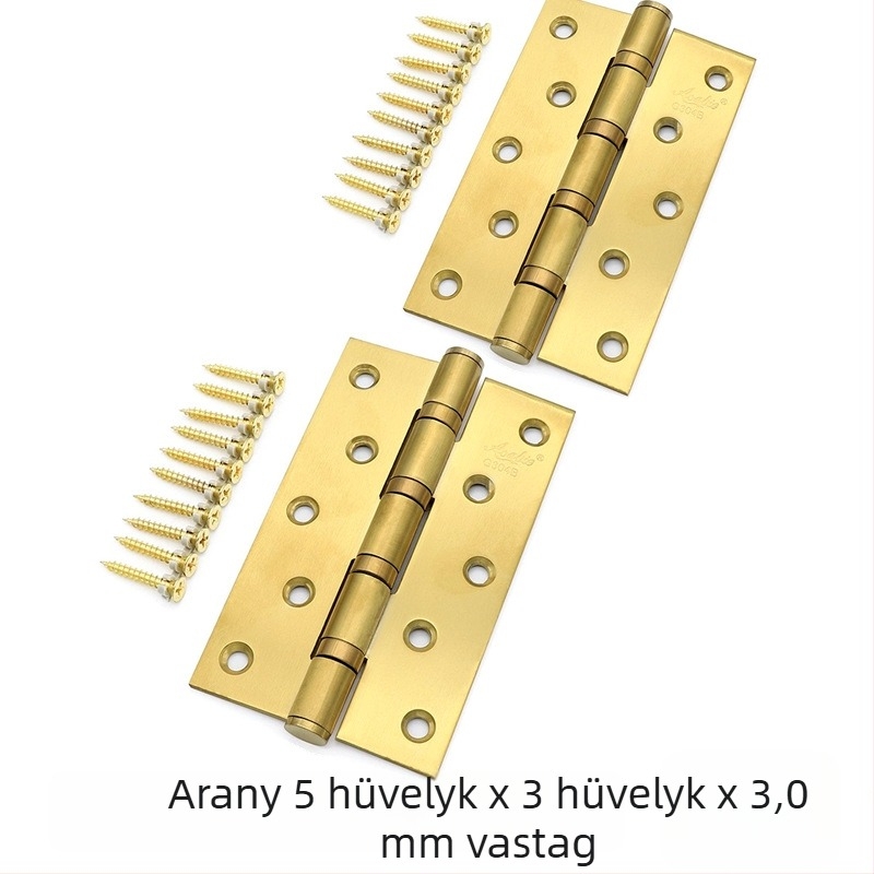 Asabi rozsdamentes acél csapágyas pánt, sík modell, csiszolt felület, modern minimalizmus