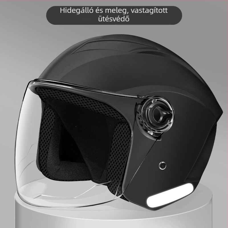 JDTK ABS fél sisak elektromos járműhöz GB811-2022B – felnőttek, összes évszak, városi közlekedés, vízálló