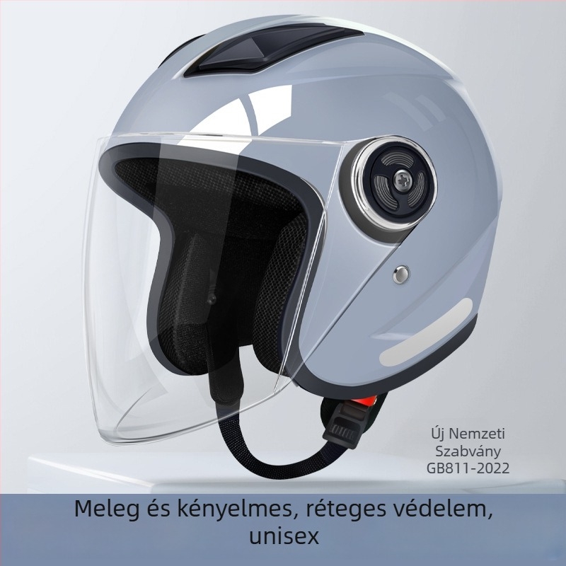 JDTK ABS fél sisak elektromos járműhöz GB811-2022B – felnőttek, összes évszak, városi közlekedés, vízálló