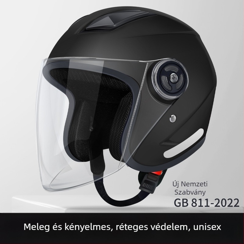 JDTK ABS fél sisak elektromos járműhöz GB811-2022B – felnőttek, összes évszak, városi közlekedés, vízálló
