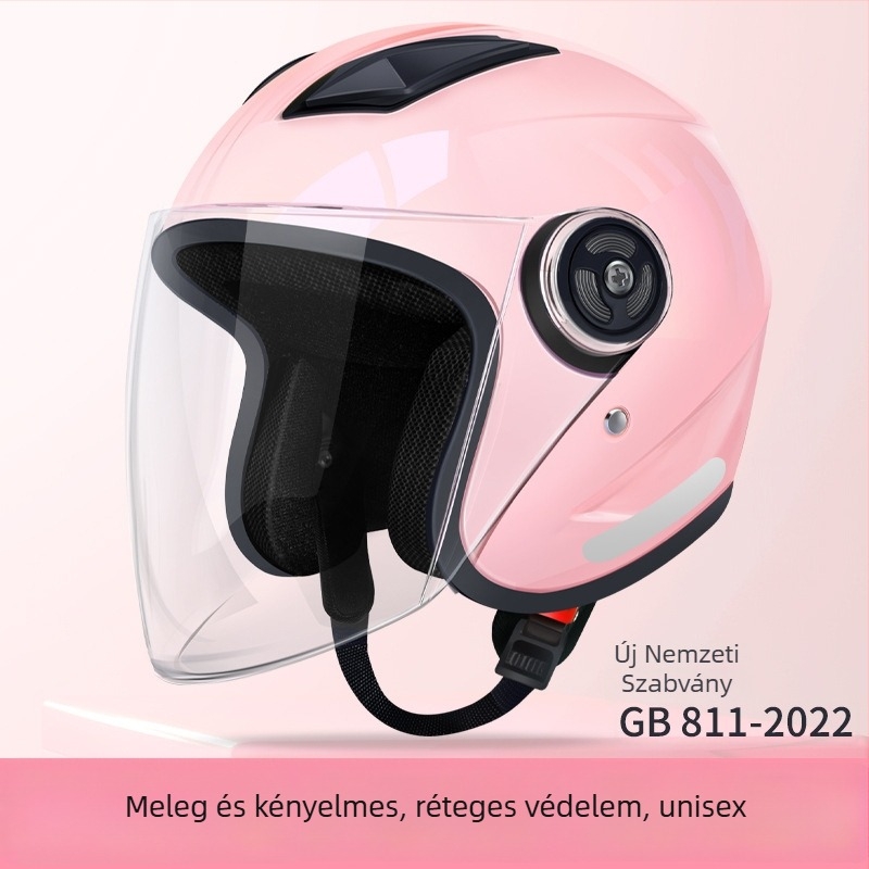 JDTK ABS fél sisak elektromos járműhöz GB811-2022B – felnőttek, összes évszak, városi közlekedés, vízálló