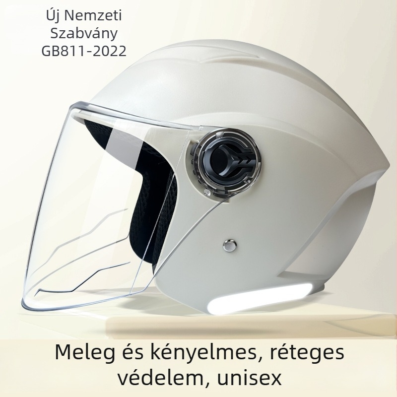 JDTK ABS fél sisak elektromos járműhöz GB811-2022B – felnőttek, összes évszak, városi közlekedés, vízálló