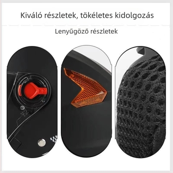 AWN 3/4 sisak dupla látómezővel, ABS alapanyagból, 3C tanúsítvány, egész évszakos használatra, elektromos járművekhez és ingázáshoz