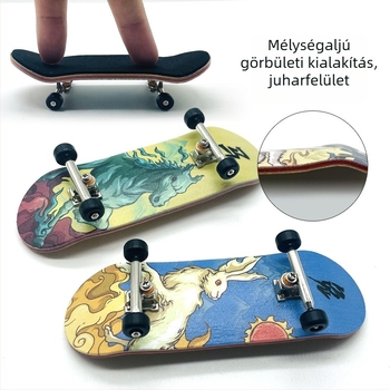 ALF fa skateboard, fa anyagú, dupla lengő mechanizmus, Alf-zodiac kollekció