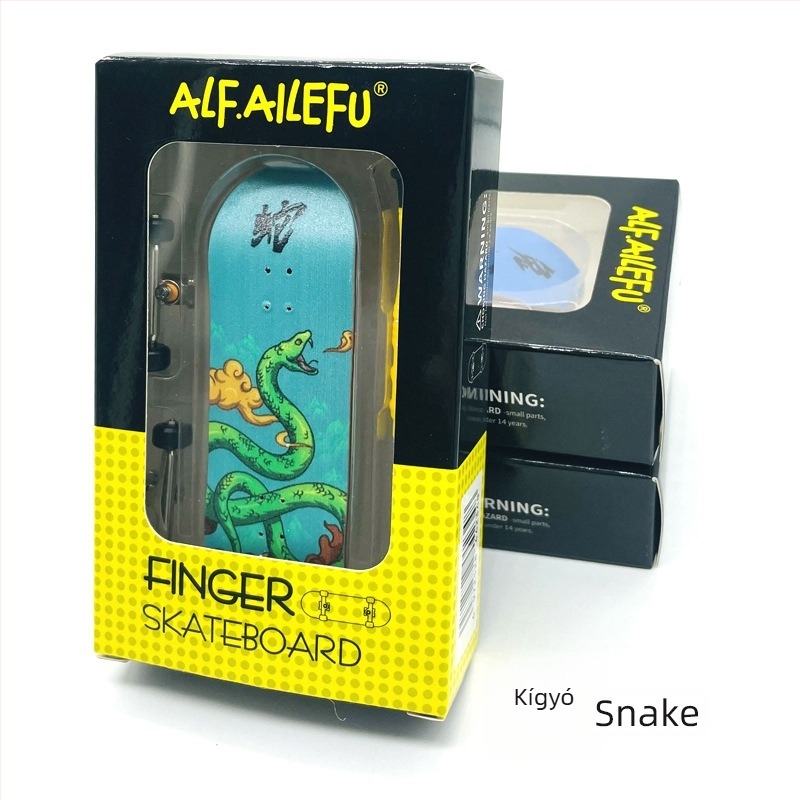 ALF fa skateboard, fa anyagú, dupla lengő mechanizmus, Alf-zodiac kollekció