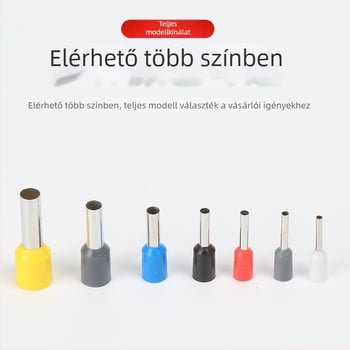 National Open VE cső típusú elő-izolált terminál sárgaréz belső maggal