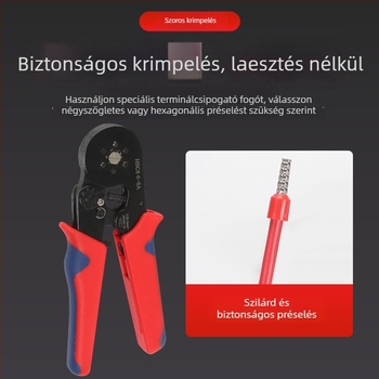 National Open VE cső típusú elő-izolált terminál sárgaréz belső maggal