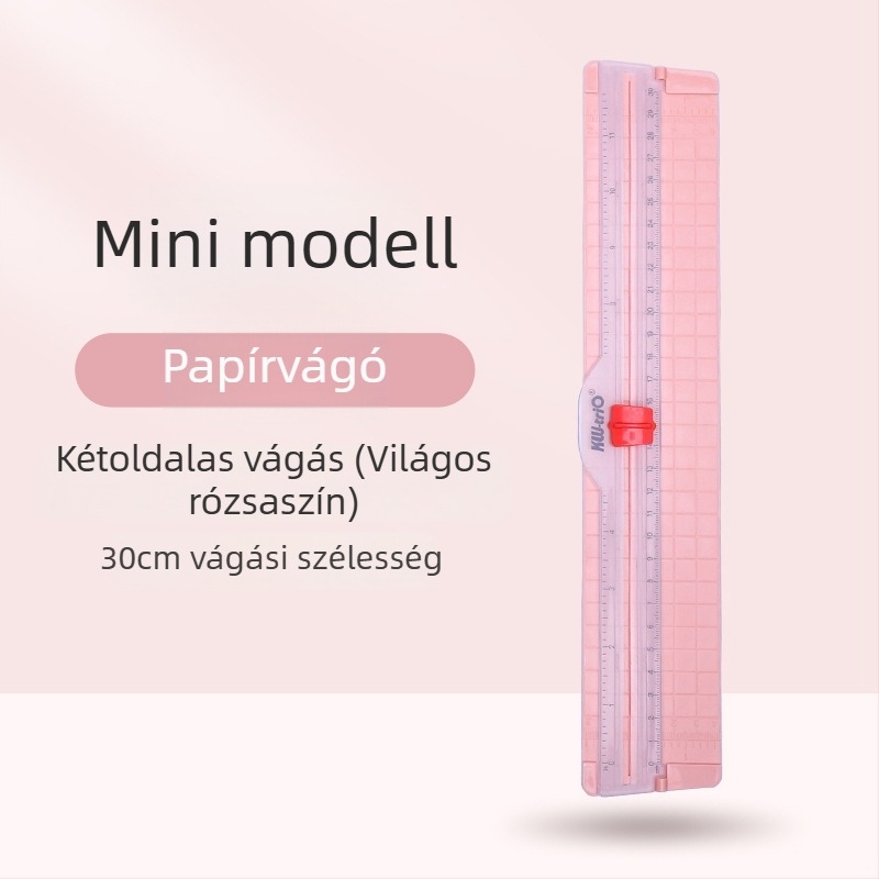KW-TRIO 13831 Papírvágó, Műanyag, Könnyű, Kompakt, Hordozható