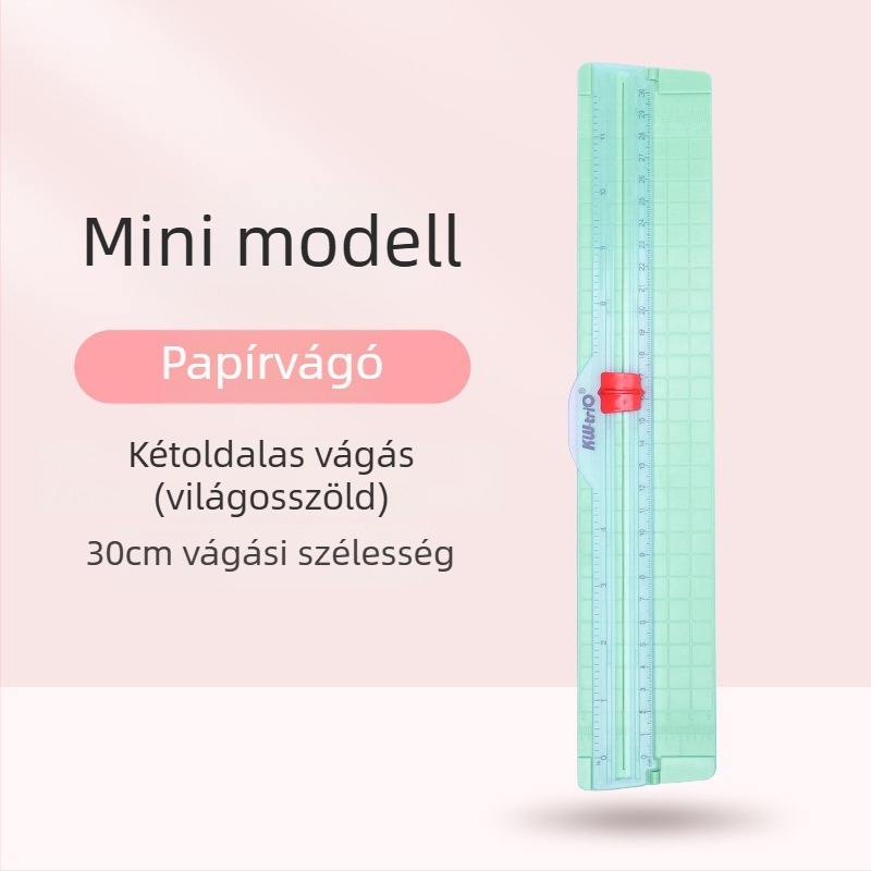 KW-TRIO 13831 Papírvágó, Műanyag, Könnyű, Kompakt, Hordozható