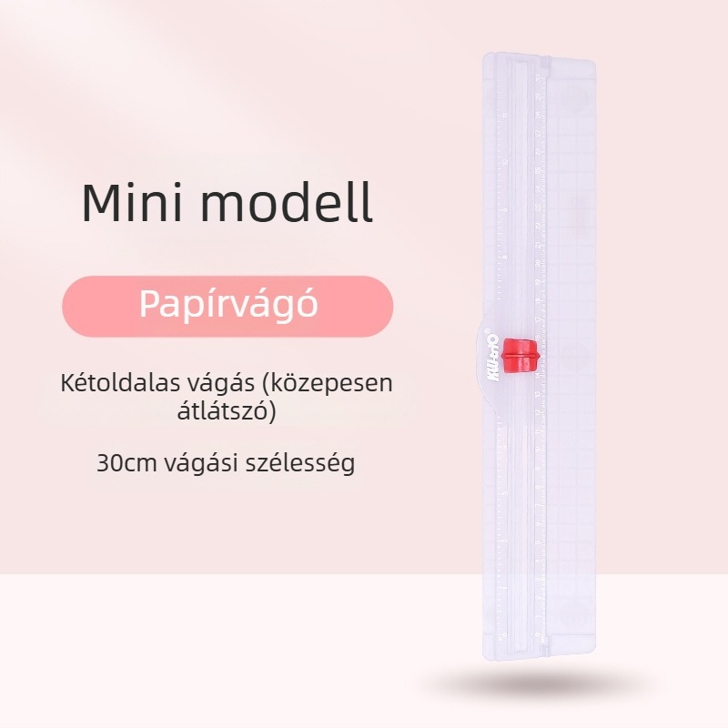KW-TRIO 13831 Papírvágó, Műanyag, Könnyű, Kompakt, Hordozható