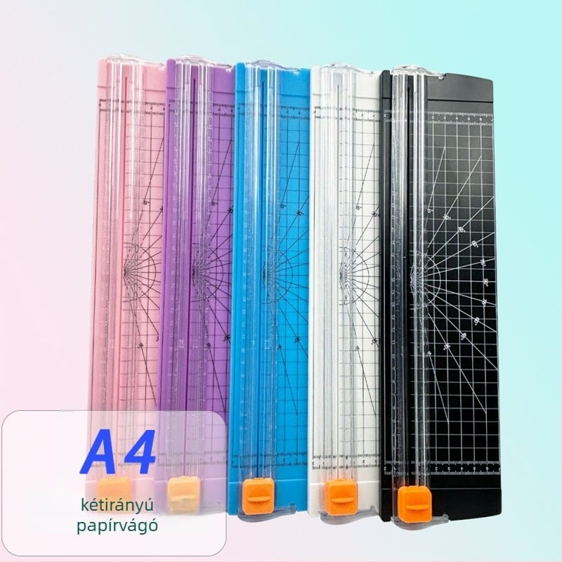 A4-es papírvágó, kézi, műanyag test, modell 810 kétirányú