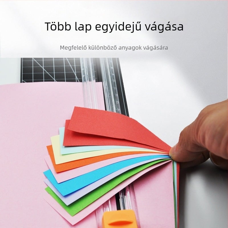 A4-es papírvágó, kézi, műanyag test, modell 810 kétirányú