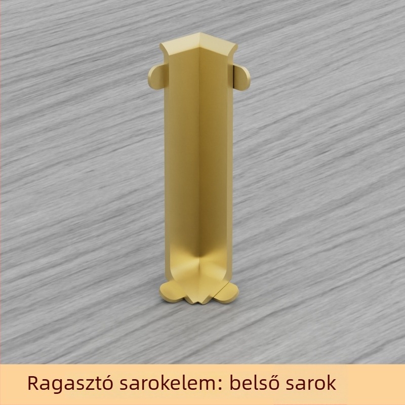 Öntapadós alumínium ötvözetű díszléc – fúrás nélküli szerelés, ragasztással, sík, modern minimalist stílus