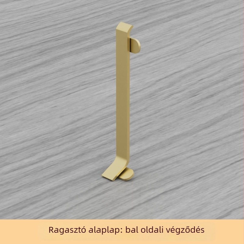 Öntapadós alumínium ötvözetű díszléc – fúrás nélküli szerelés, ragasztással, sík, modern minimalist stílus