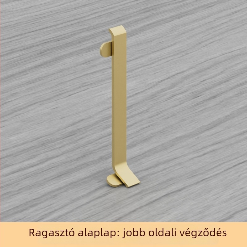 Öntapadós alumínium ötvözetű díszléc – fúrás nélküli szerelés, ragasztással, sík, modern minimalist stílus