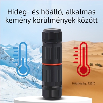 Mini vízálló csatlakozó kültéri használatra, pass-through hegesztés nélkül — Cow Hours