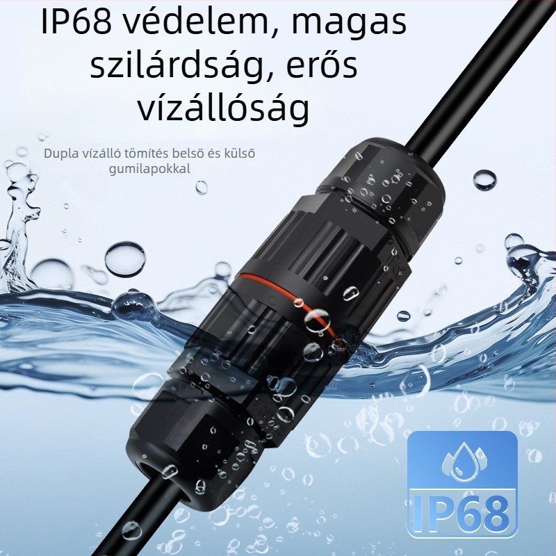 Mini vízálló csatlakozó kültéri használatra, pass-through hegesztés nélkül — Cow Hours