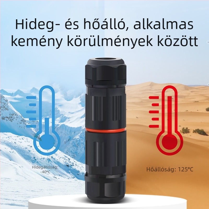 Mini vízálló csatlakozó kültéri használatra, pass-through hegesztés nélkül — Cow Hours